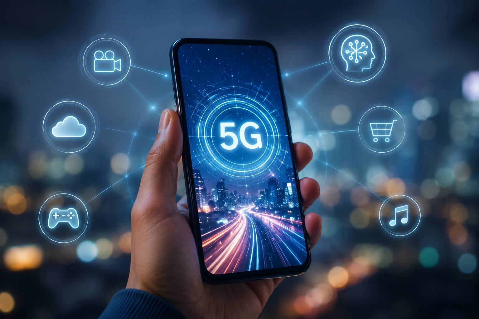 Conectividad 5G e inteligencia artificial en dispositivos móviles